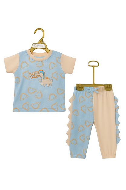 Wild Roar Dino Organic Tee & Spike Jogger Set