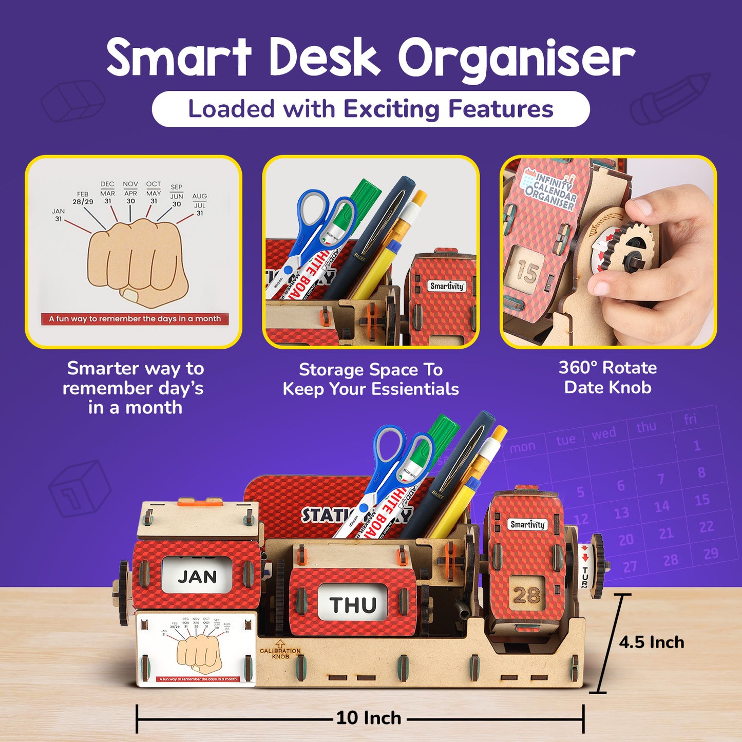 Smartivity Infinity Calander organiser STEM Toy for Kids 8+