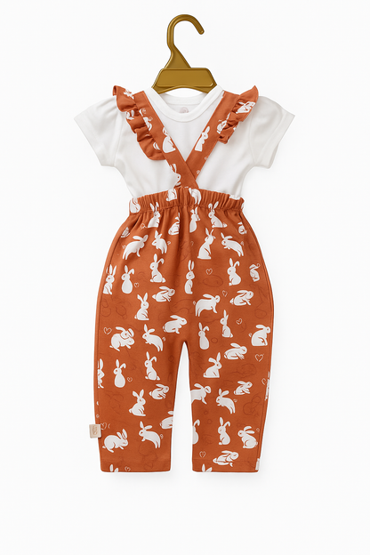 Bunny Hop Organic Ruffle Jumper Set