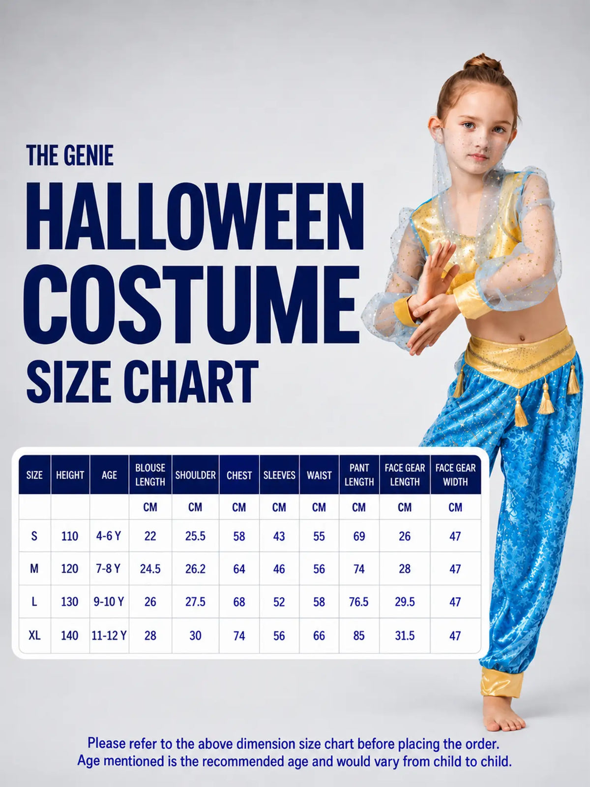 The Genie kids' Halloween costume