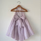 Bloom dress in lilac rhombus