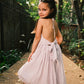 Bloom dress in lilac rhombus