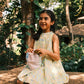 Kin dress in lemon butterfly
