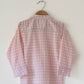 Barefoot boy shirt in blush pink rhombus