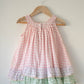 Pocketful of Sunsets dress in rhombus block print