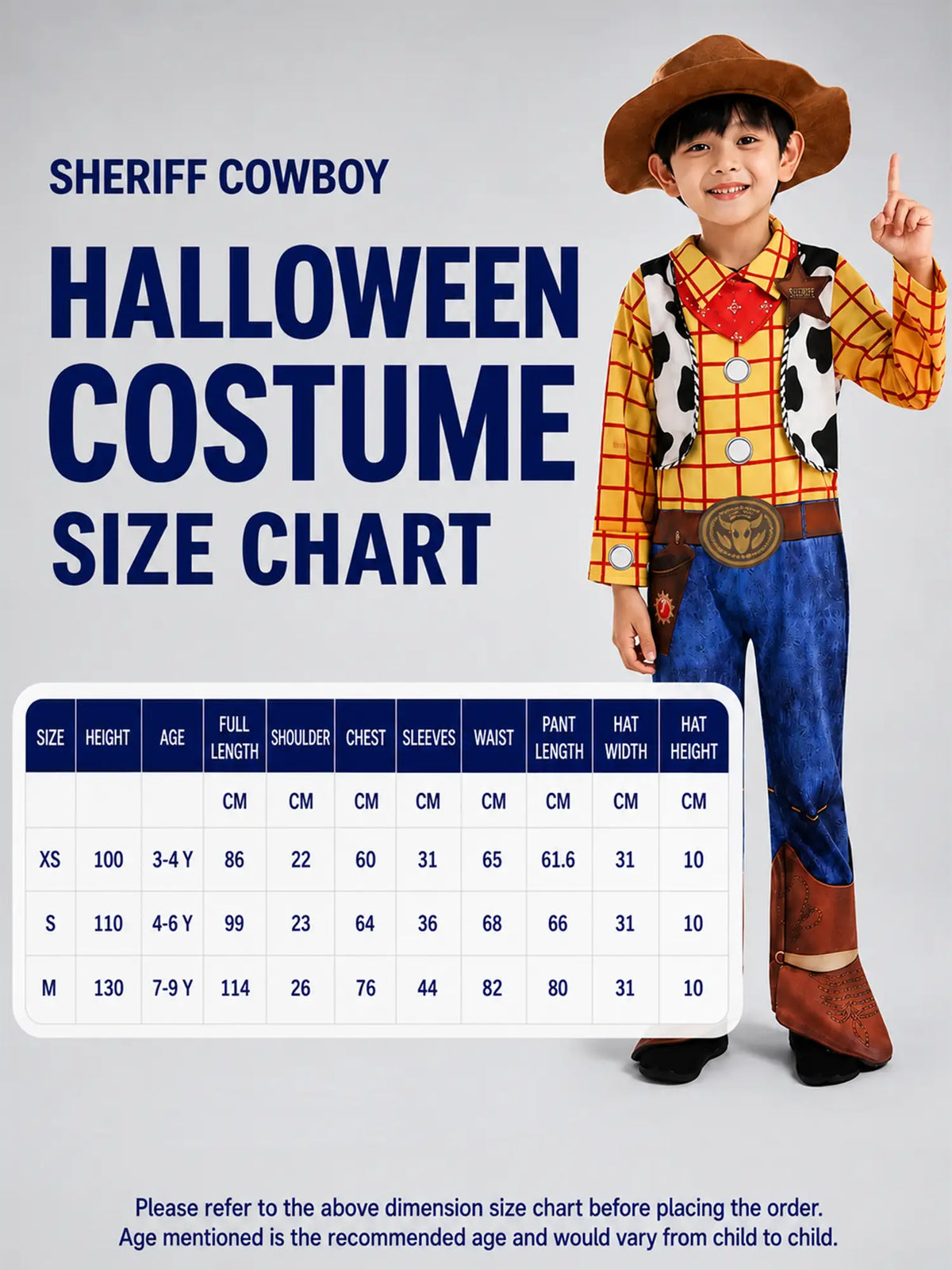 Sheriff Cowboy Theme kids' Halloween costume