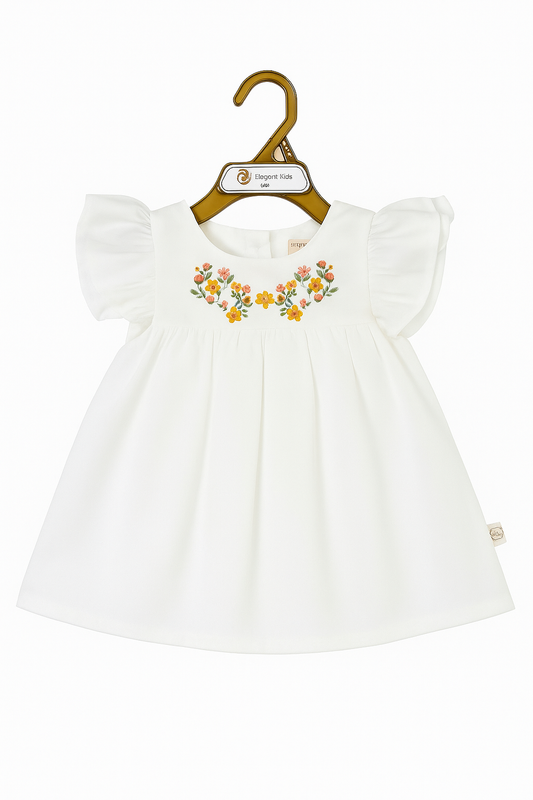 Meadow Blossom Flutter Top & Diaper‑Cover Set