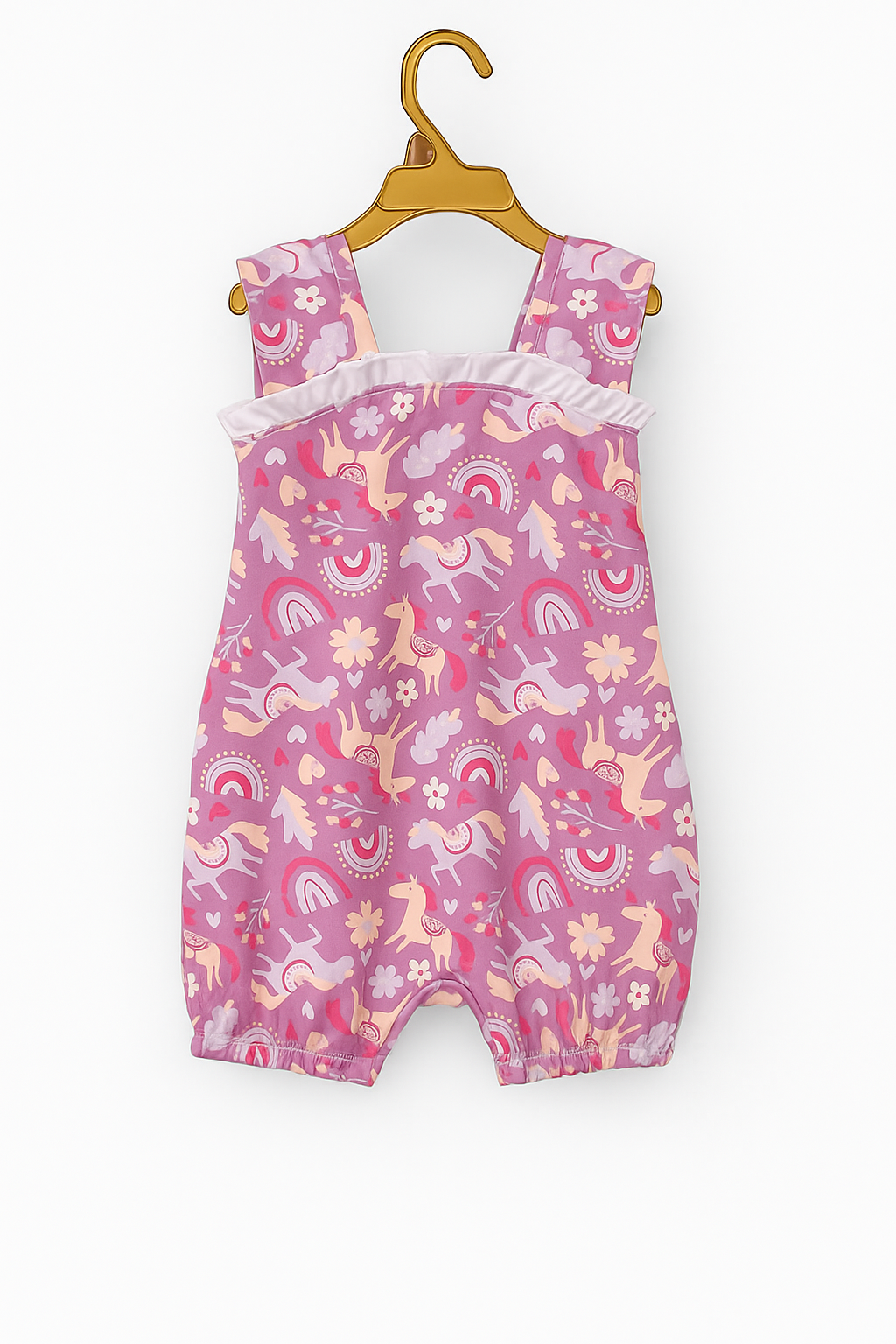 Enchanted Unicorn Meadow Organic Romper