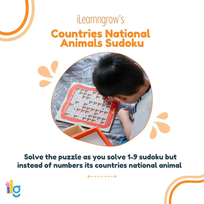 Countries National Animal Sudoku – Educational Puzzle Game for Kids