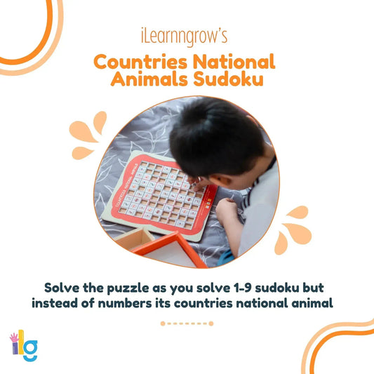 Countries National Animal Sudoku – Educational Puzzle Game for Kids