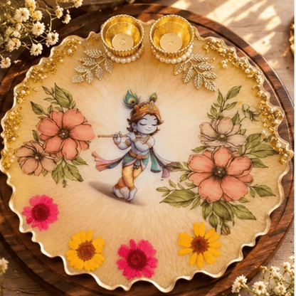 Karwa & Diwali Pooja Resin Thali