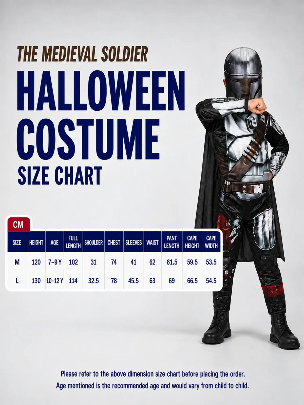 The Medieval Soldier kids' Halloween costume