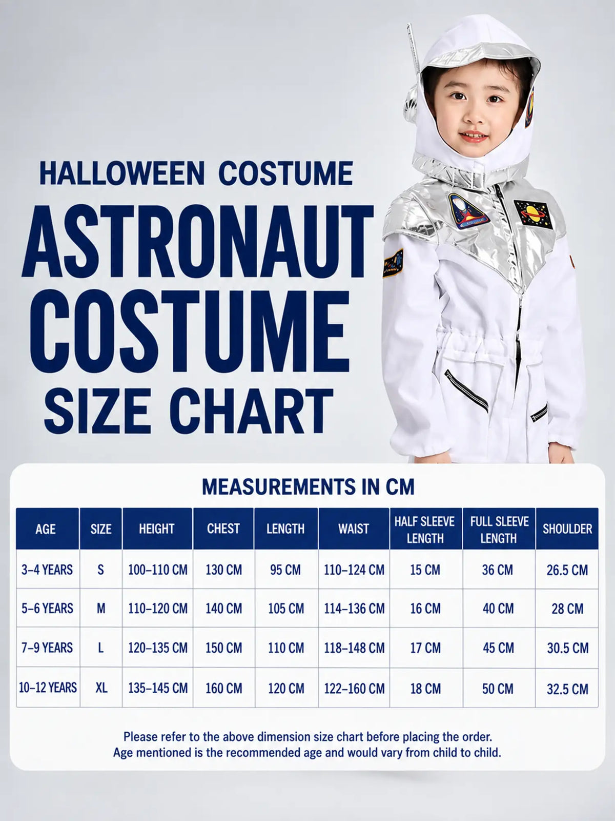 Space Astronaut kids' Halloween costume