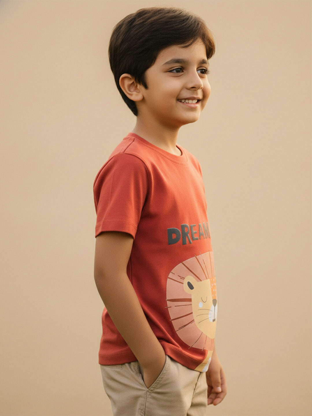 Roar Animal Print T-shirt in Rust