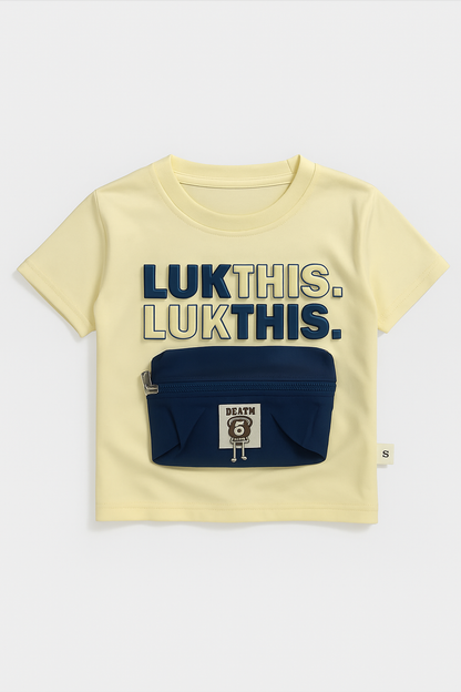 LUK THIS” Fanny-Pack Tee & Cargo Short Set