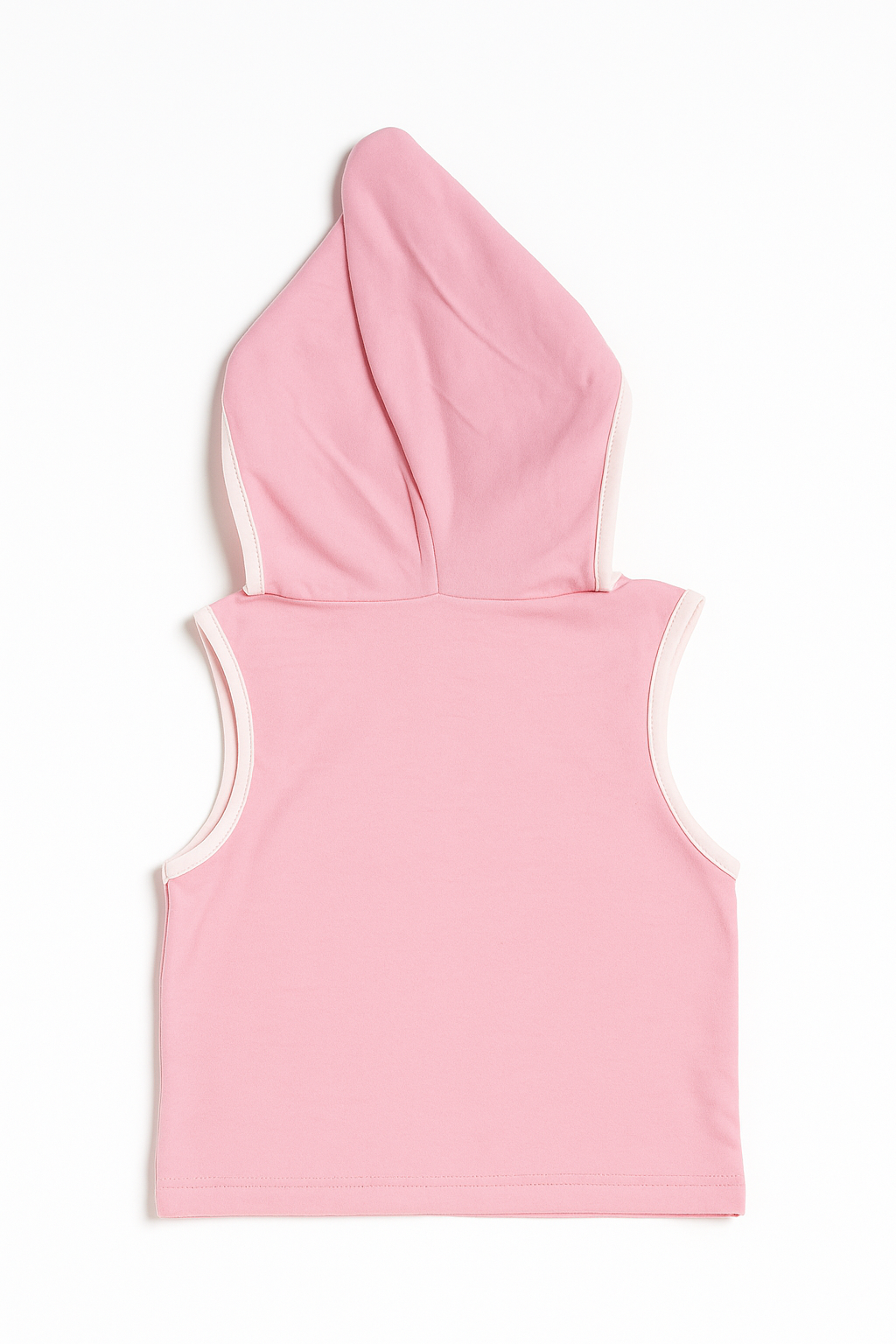 Sleeveless Hooded T-Shirt and Shorts Clothing Set For Girls