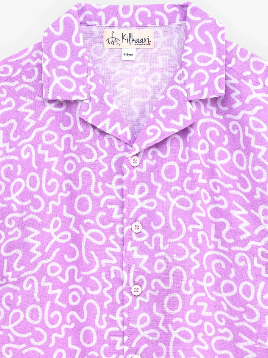 Pure Linen: Purple Safari Cord Set