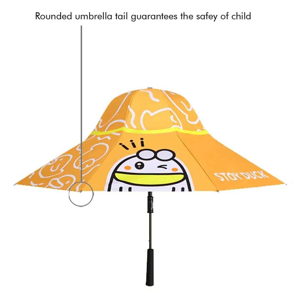 3 Ducklings theme, Unique Spanish Patio Style Kids Umbrella, 5-12 years,Orange - Little Surprise Box3 Ducklings theme, Unique Spanish Patio Style Kids Umbrella, 5-12 years,Orange