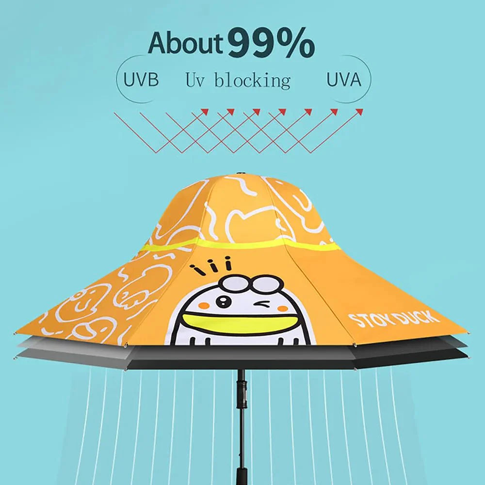 3 Ducklings theme, Unique Spanish Patio Style Kids Umbrella, 5-12 years,Orange - Little Surprise Box3 Ducklings theme, Unique Spanish Patio Style Kids Umbrella, 5-12 years,Orange