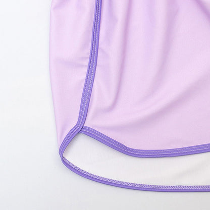3 pcs Purple ThunderBolt Matching Top,leggings & Jacket style Swimwear set for Pre Teens & Teens - Little Surprise Box3 pcs Purple ThunderBolt Matching Top,leggings & Jacket style Swimwear set for Pre Teens & Teens