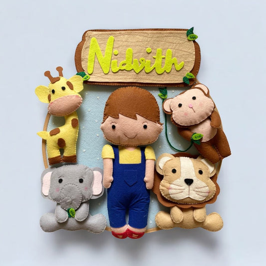 Safari Boy Animal Hanging
