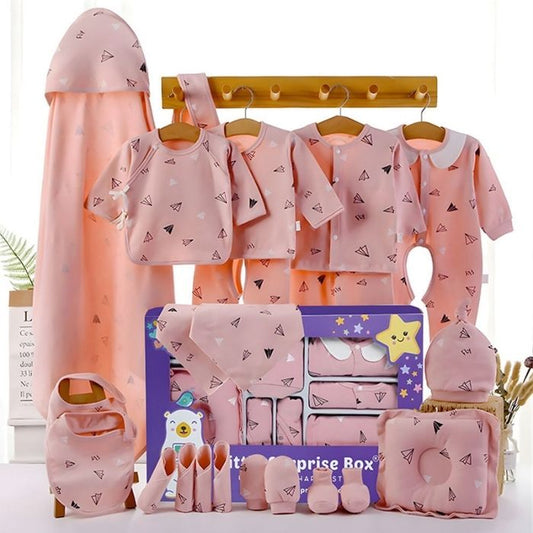 Newborn Baby Boy/Baby Girl 22pcs Gift Box, Peach (0 - 12 Months)