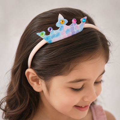 Choko Rainbow Crown Gemstone Headband – Multi Color