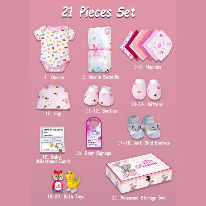 Little Princess Baby Girl Gift Hamper (0-12months)
