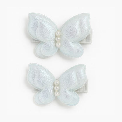 Blue Butterfly Hair Clips