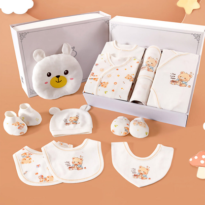 20pcs Gift Bear Hamper for Newborn Baby Boy / Baby Girl, Giftset for Baby, All Season wear, 0-12 months