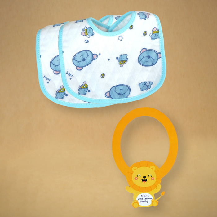 16pcs Blue King Lion Newborn Hamper/Gift Box for Baby Boy, 0-6 months