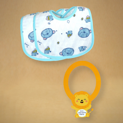 16pcs Blue King Lion Newborn Hamper/Gift Box for Baby Boy, 0-6 months