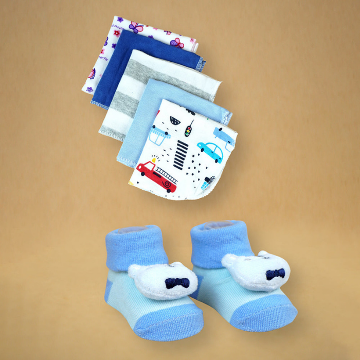 16pcs Blue King Lion Newborn Hamper/Gift Box for Baby Boy, 0-6 months