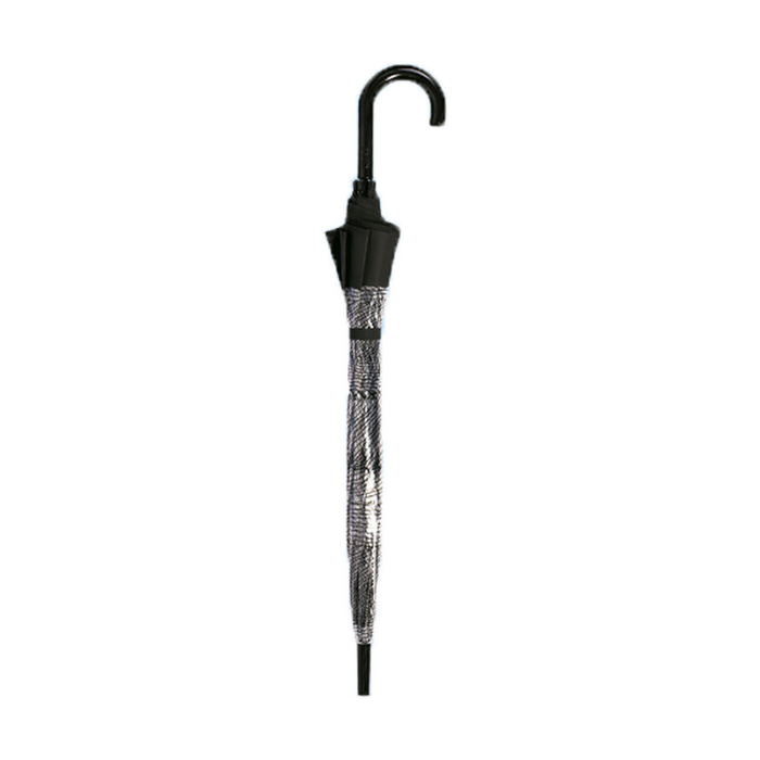 Self Print Black Transparent Umbrella for Kids and Teens, 8Years - 15Years