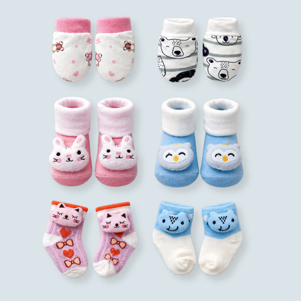 25 pcs, Twin Boy & Girl White cane basket themed Newborn Baby Boy, All Season wear,Gift Hamper set, 0-6 months