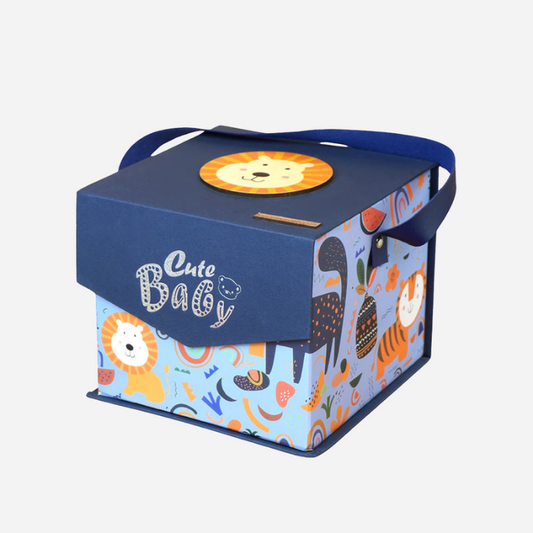 16pcs Blue King Lion Newborn Hamper/Gift Box for Baby Boy, 0-6 months