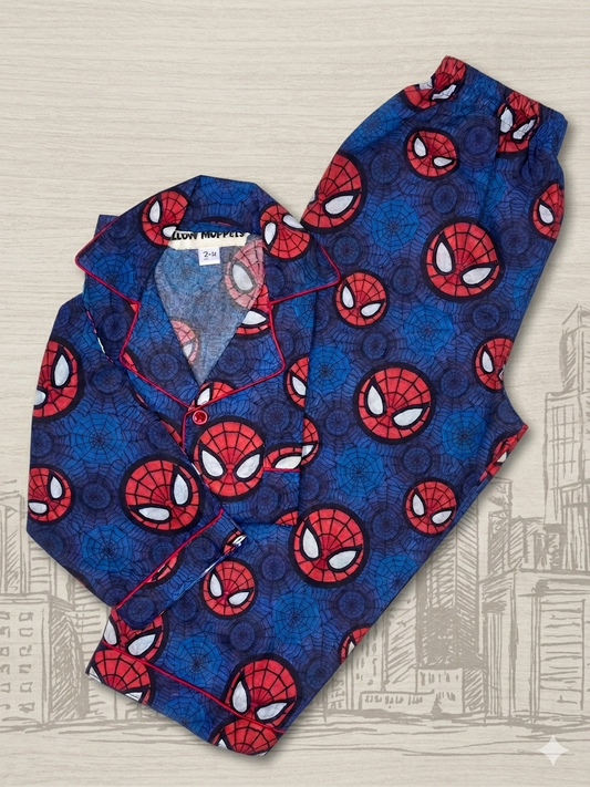 Spiderman Full Sleeves Nightsuit