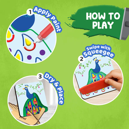 Smartivity Squeegee Art Coaster Kit STEM Toy for Kids 6+