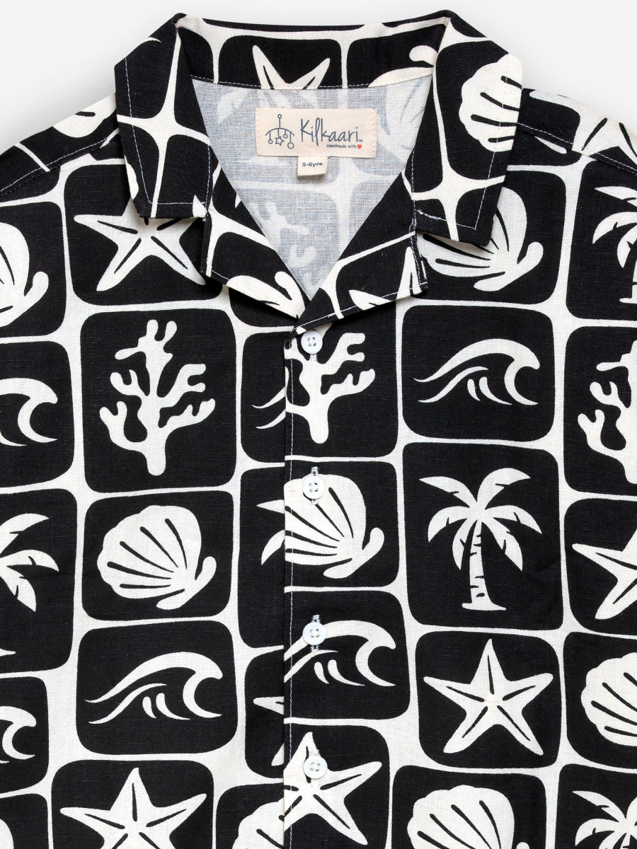 Coast at Midnight Shirt and Short Set