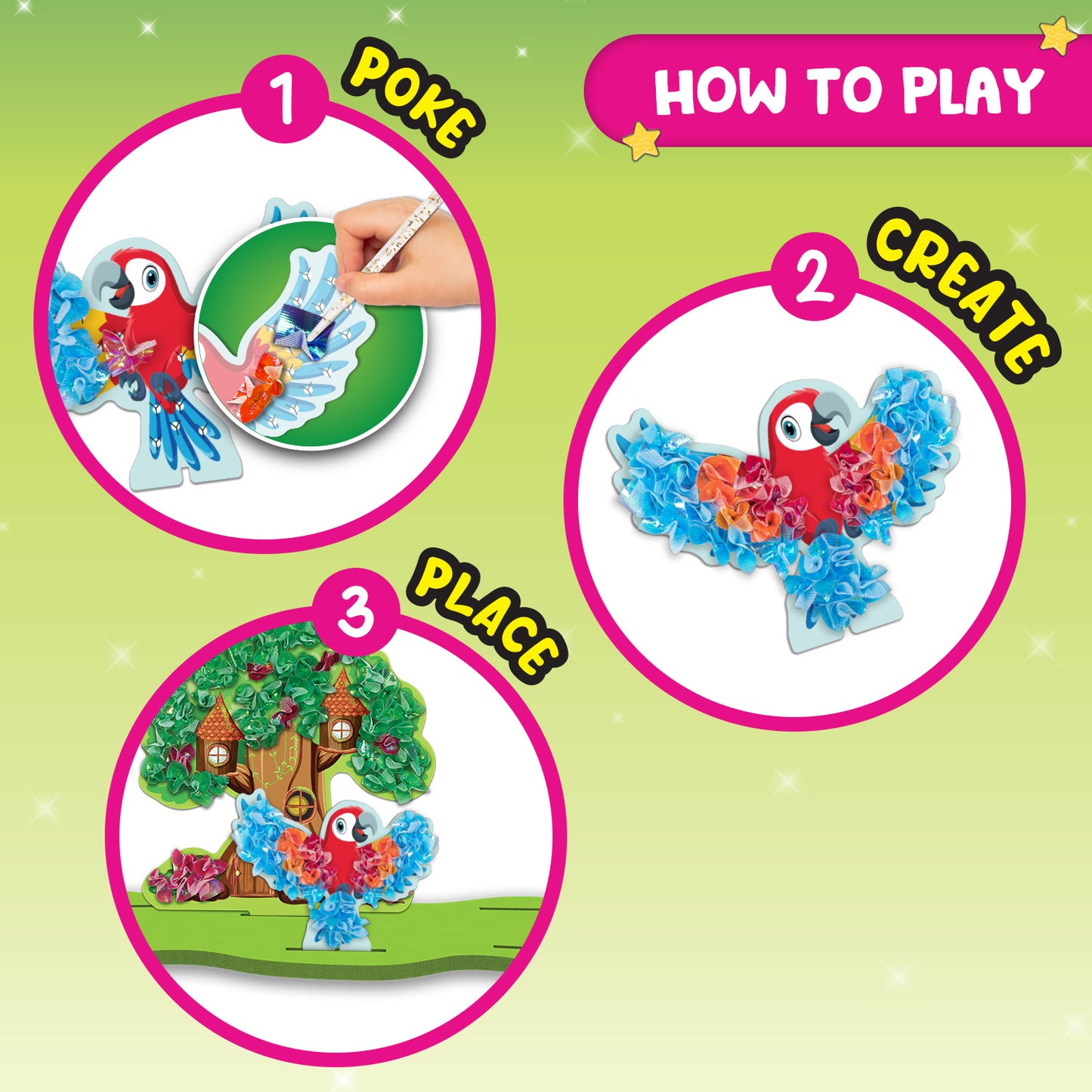 Smartivity POKE 'N' CREATE - Jungle Animal Kingdom STEM Toy for Kids 4+