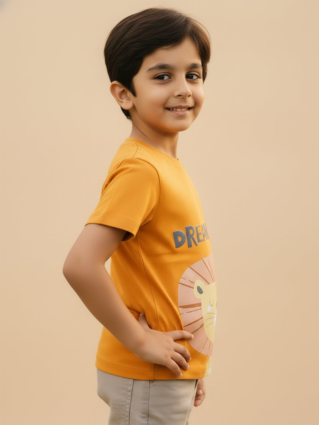 Roar Animal Print T-shirt in Mustard