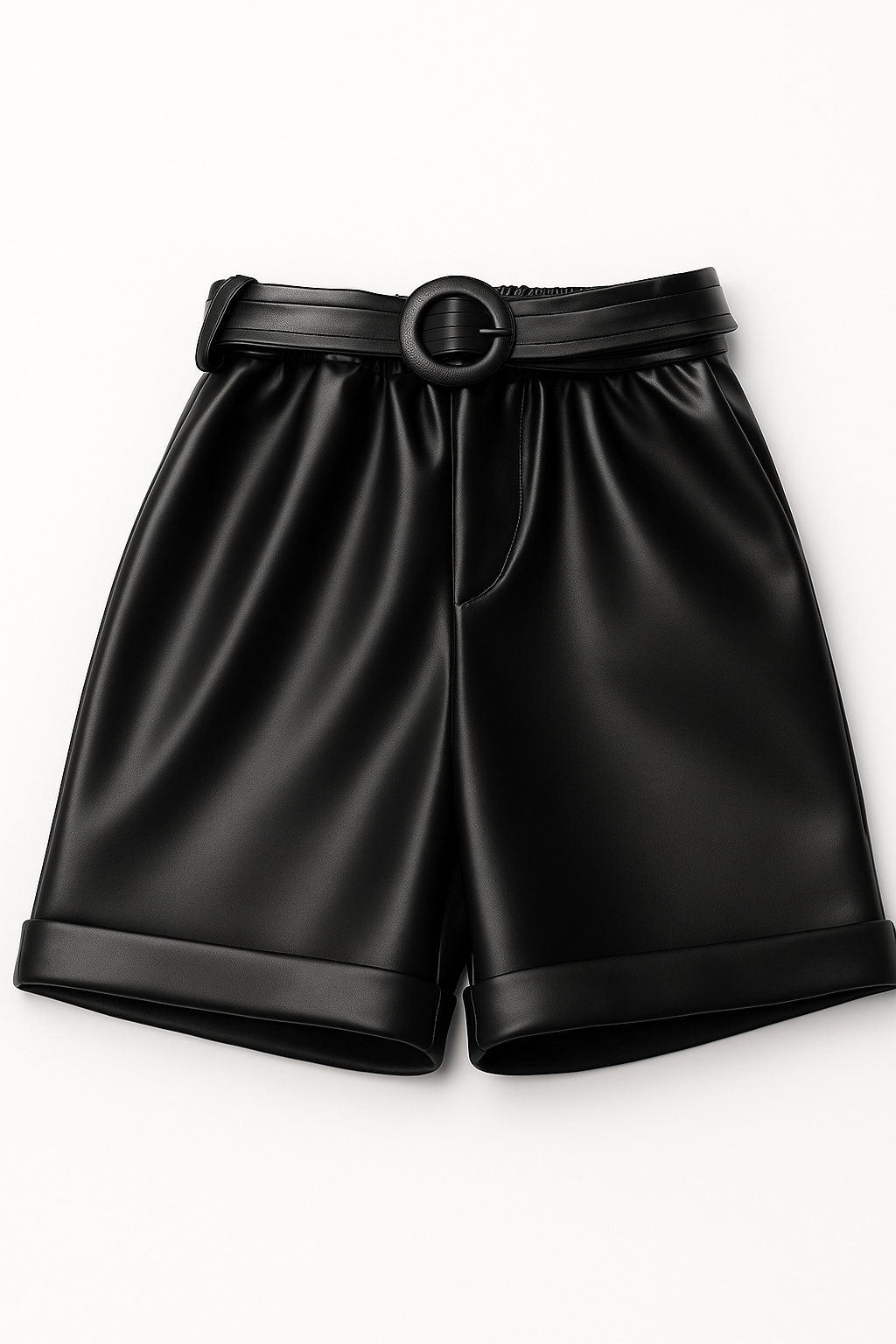 Midnight Noir Halter & Belted Short Set