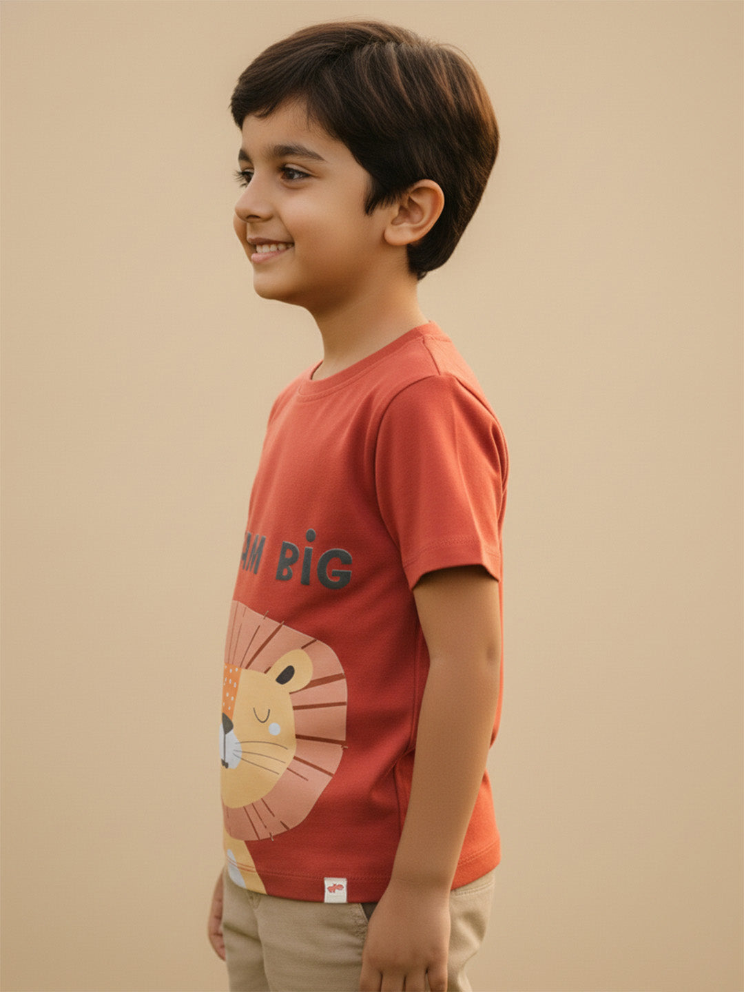 Roar Animal Print T-shirt in Rust