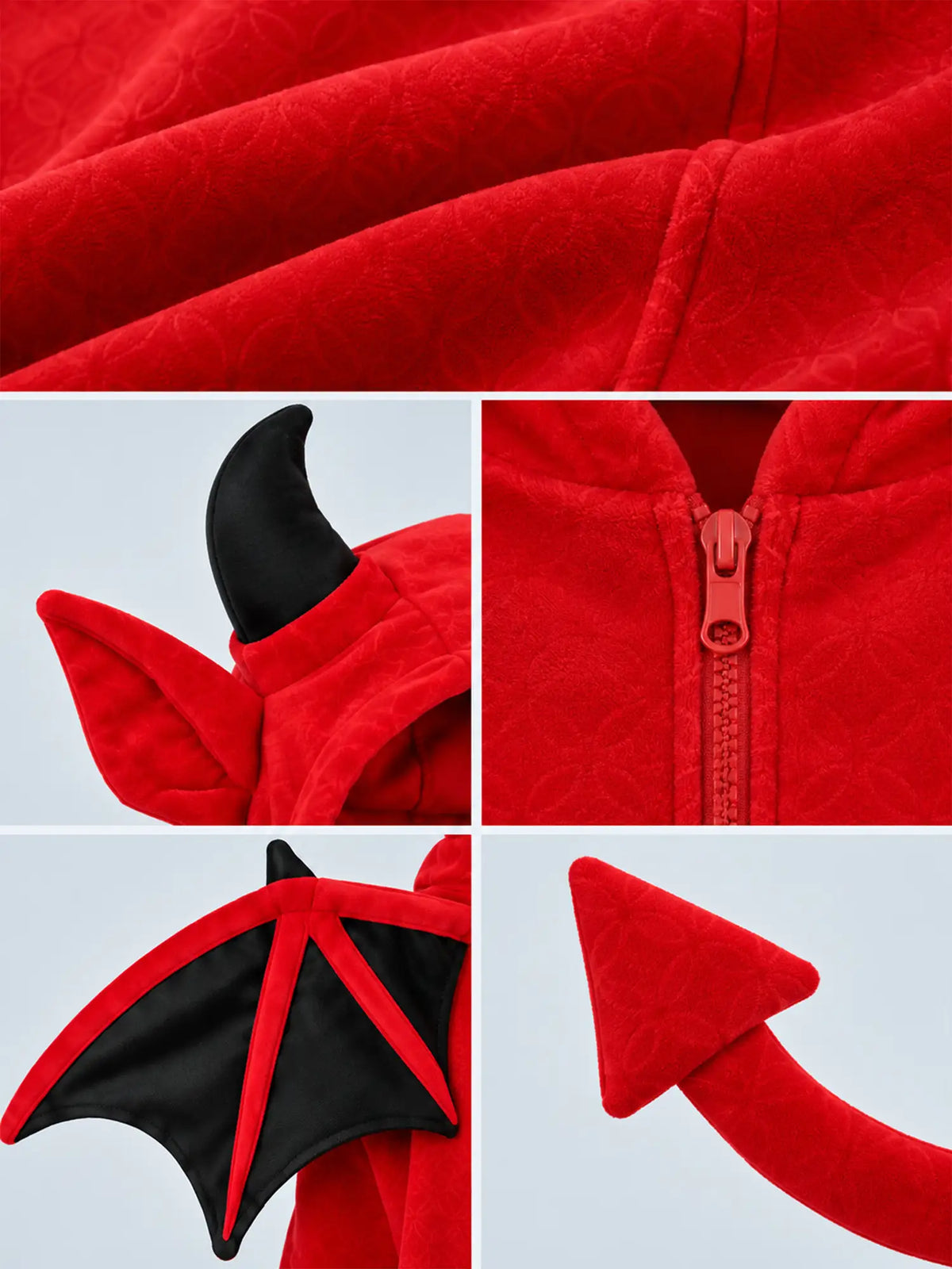 Black Red Devil kids' Halloween costume