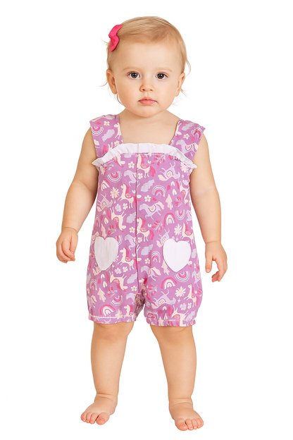 Enchanted Unicorn Meadow Organic Romper