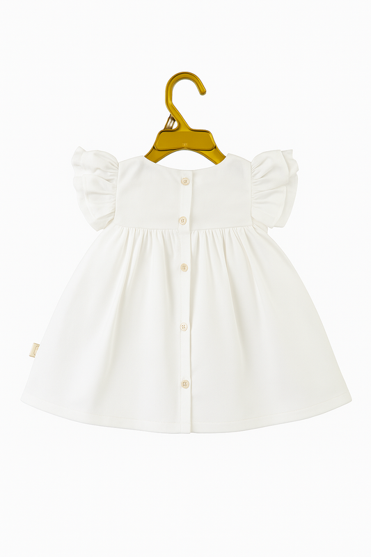 Meadow Blossom Flutter Top & Diaper‑Cover Set