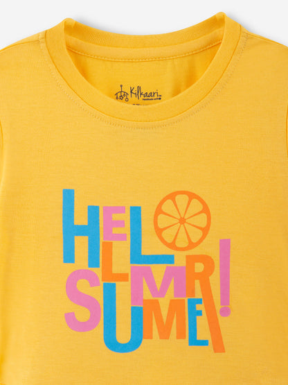 “Hello Summer” Pure Cotton Dress