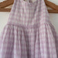 Bloom dress in lilac rhombus