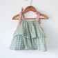 Wander co-ord Set in sage green rhombus