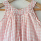 Pocketful of Sunsets dress in rhombus block print